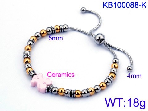 Stainless Steel Tou's Bracelet KB100088-K