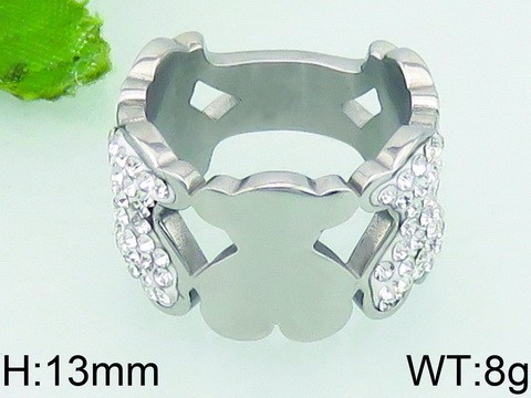 Stainless Steel Tou's Rings KR39368-K