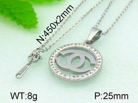 Stainless Steel Tou's Necklace KN16299-K