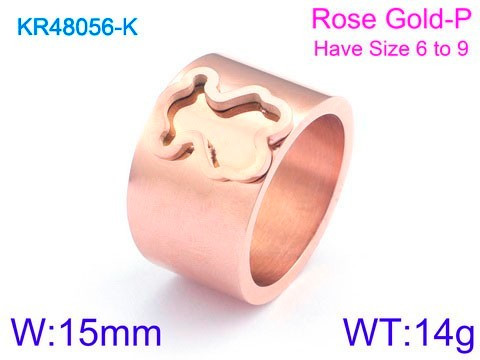 Stainless Steel Tou's Rings KR48056-K