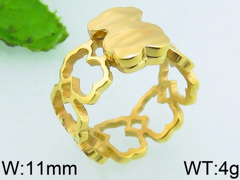 Stainless Steel Tou's Rings KR38887-K