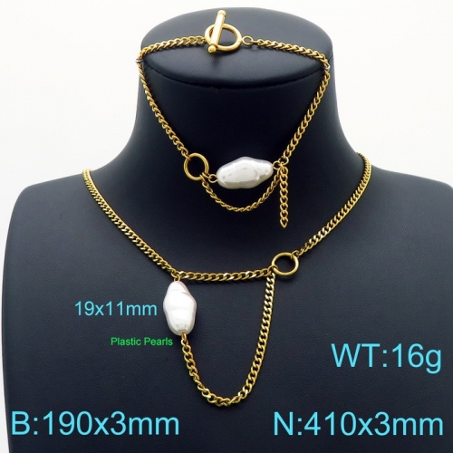 Stainless Steel Jewelry Set KS189777-Z21