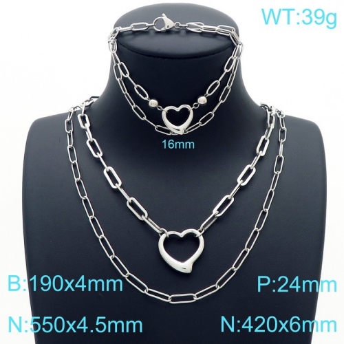 Stainless Steel Jewelry Set KS190097-Z28