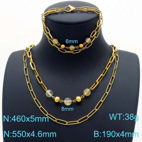 Stainless Steel Jewelry Set KS189785-Z35