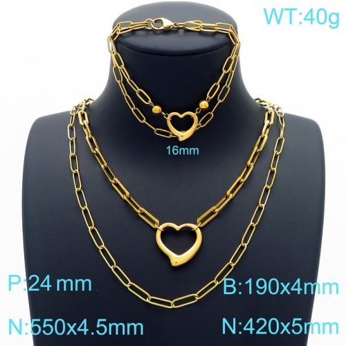 Stainless Steel Jewelry Set KS190096-Z38