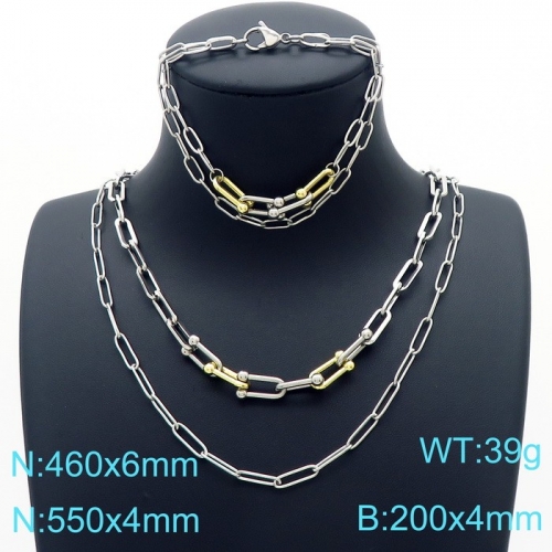 Stainless Steel Jewelry Set KS190093-Z25