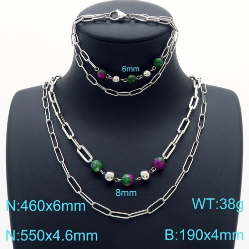 Stainless Steel Jewelry Set KS189786-Z25