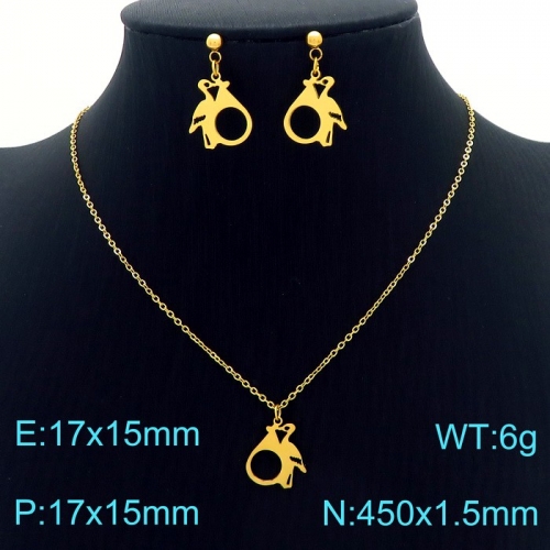 Stainless Steel Jewelry Set KS190496-Z17