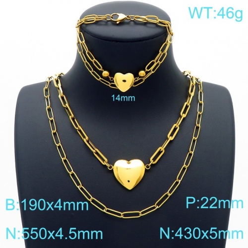 Stainless Steel Jewelry Set KS190098-Z38