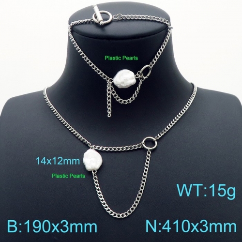 Stainless Steel Jewelry Set KS189770-Z17