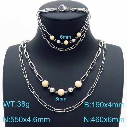 Stainless Steel Jewelry Set KS189788-Z25