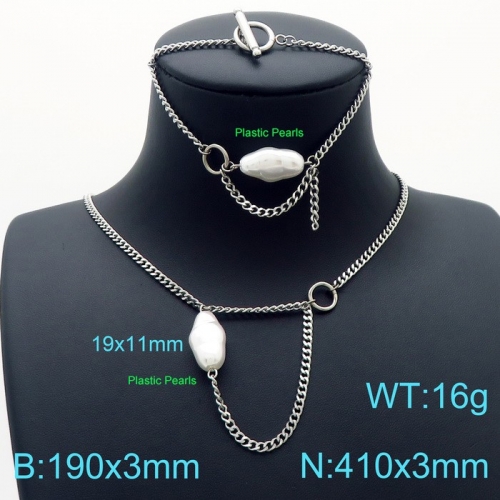 Stainless Steel Jewelry Set KS189776-Z17