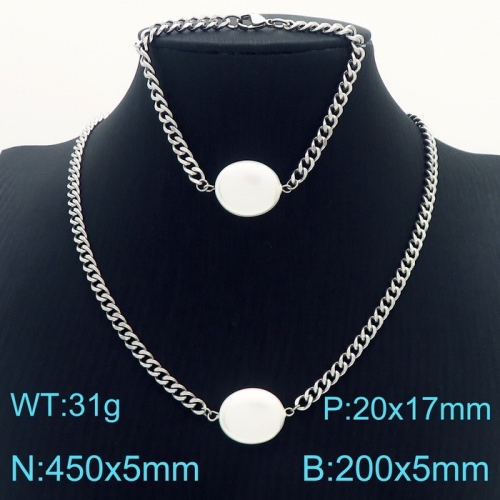 Stainless Steel Jewelry Set KS190935-Z18