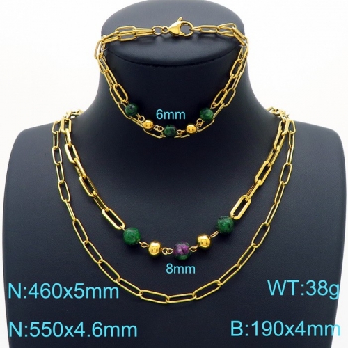 Stainless Steel Jewelry Set KS189787-Z35