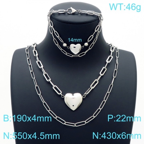 Stainless Steel Jewelry Set KS190099-Z28