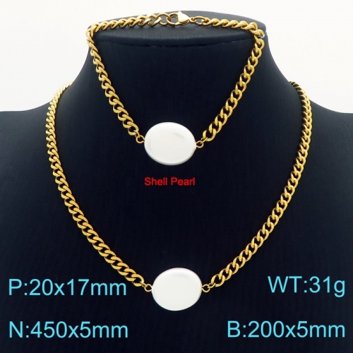 Stainless Steel Jewelry Set KS190936-Z22