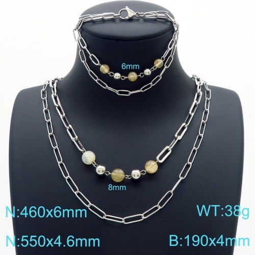 Stainless Steel Jewelry Set KS189784-Z25