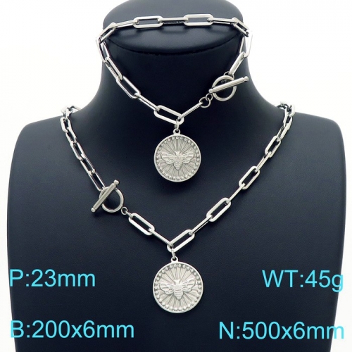 Stainless Steel Jewelry Set KS190456-Z30