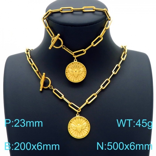 Stainless Steel Jewelry Set KS190455-Z37