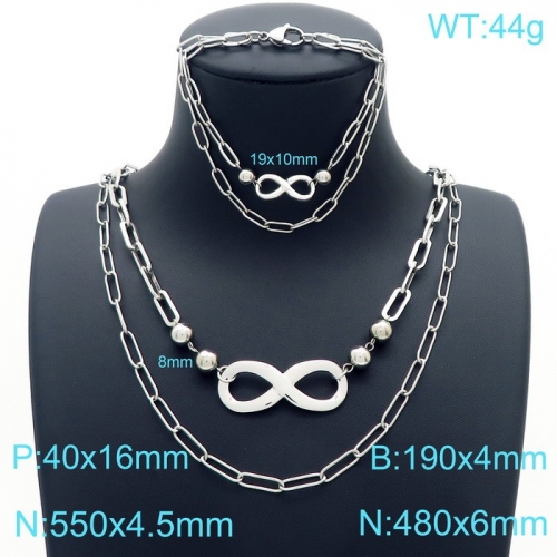 Stainless Steel Jewelry Set KS190095-Z28