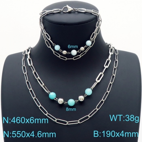 Stainless Steel Jewelry Set KS189782-Z25