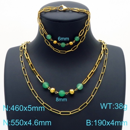 Stainless Steel Jewelry Set KS189791-Z35