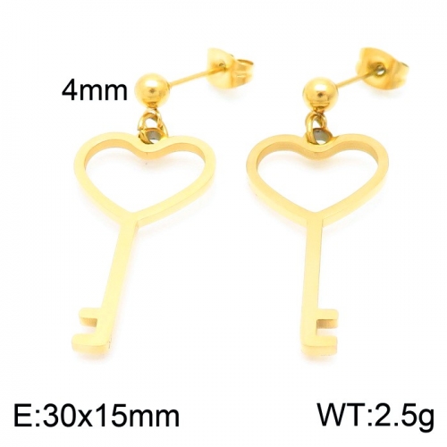 Stainless Steel Earring KE102587-Z10