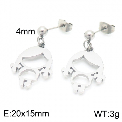 Stainless Steel Earring KE102576-Z8