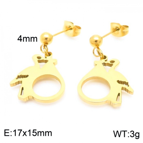 Stainless Steel Earring KE102615-Z10