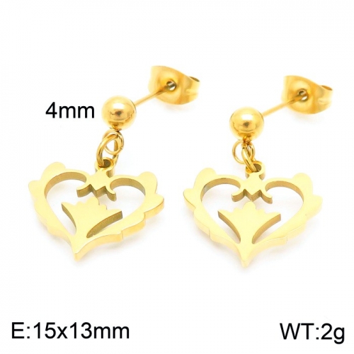 Stainless Steel Earring KE102611-Z10