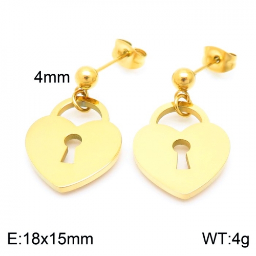 Stainless Steel Earring KE102601-Z10