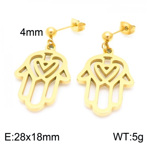 Stainless Steel Earring KE102579-Z10