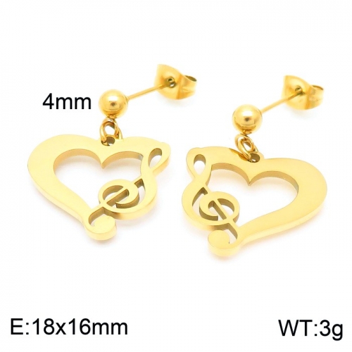 Stainless Steel Earring KE102589-Z10