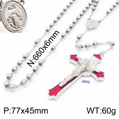 Stainless Steel Necklace KN227336-Z17