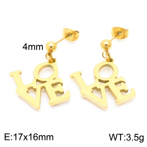 Stainless Steel Earring KE102591-Z10