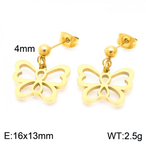 Stainless Steel Earring KE102605-Z10