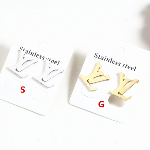 Steel LV Earring TAE0005-S