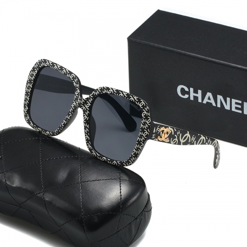 Chane'l Sunglass with case Q6205 (2)