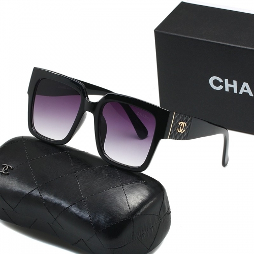 Chane'l Sunglass with case Q9399 (5)