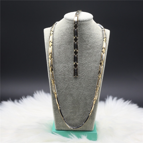 316 Stainless Steel Necklace+Bracelet Set 1I7A8001