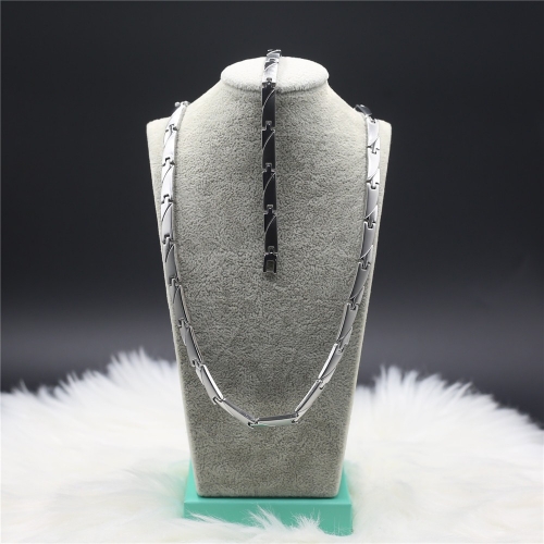 316 Stainless Steel Necklace+Bracelet Set 1I7A7998