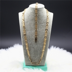 316 Stainless Steel Necklace+Bracelet Set 1I7A7960