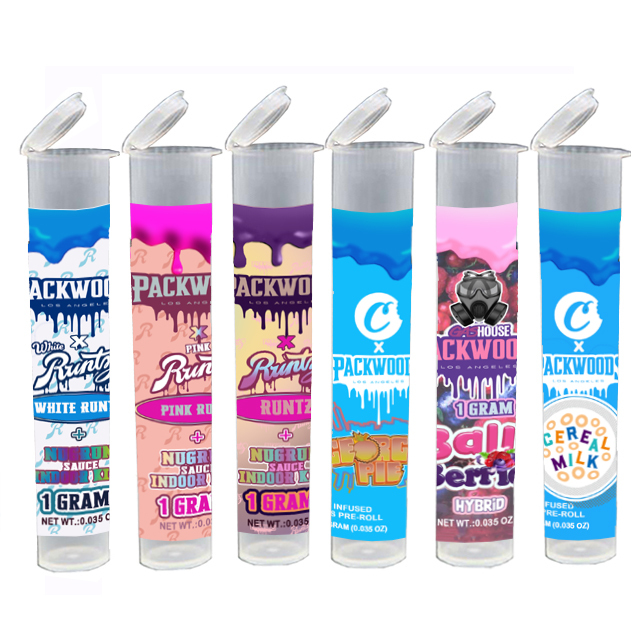 1 Gram Packwoods Runtz PLASTIC TUBE Packwoods Balla Berries Cookies