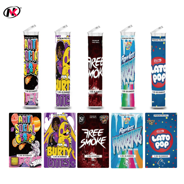 Doob tube plastic CR Top Jokes up 1 Gram 2g preroll packaging pre roll