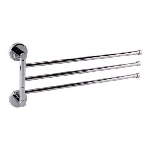 Adjustable Triple Towel Rail - Chrome