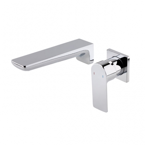 Modern 2TH Wall Mounted Basin Mixer Tap