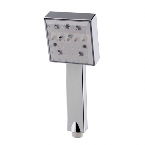 Square LED Chrome Shower Handset