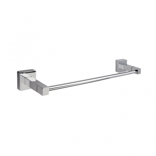 50cm Wall Mounted Single Towel Rail - Chrome