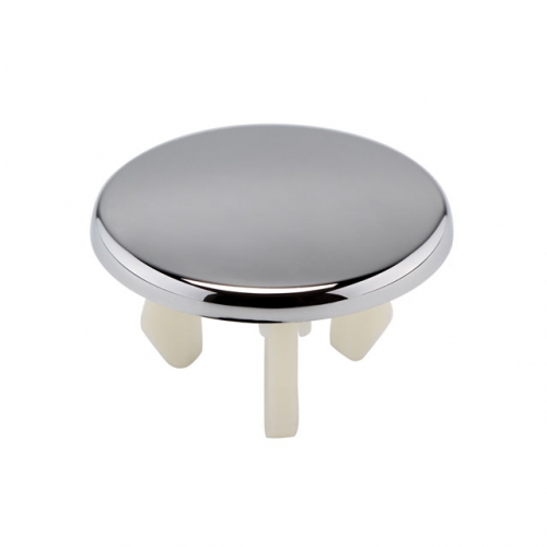 Round Chrome Basin Overflow Cover