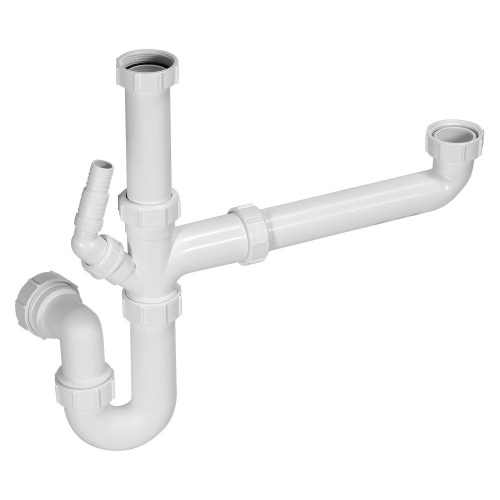 1.5 Bowl Kitchen Sink Plumbing Kit with 1 Nozzle